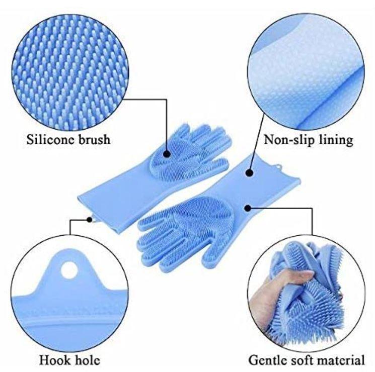 Gloves-Silicone Dish Washing Gloves,