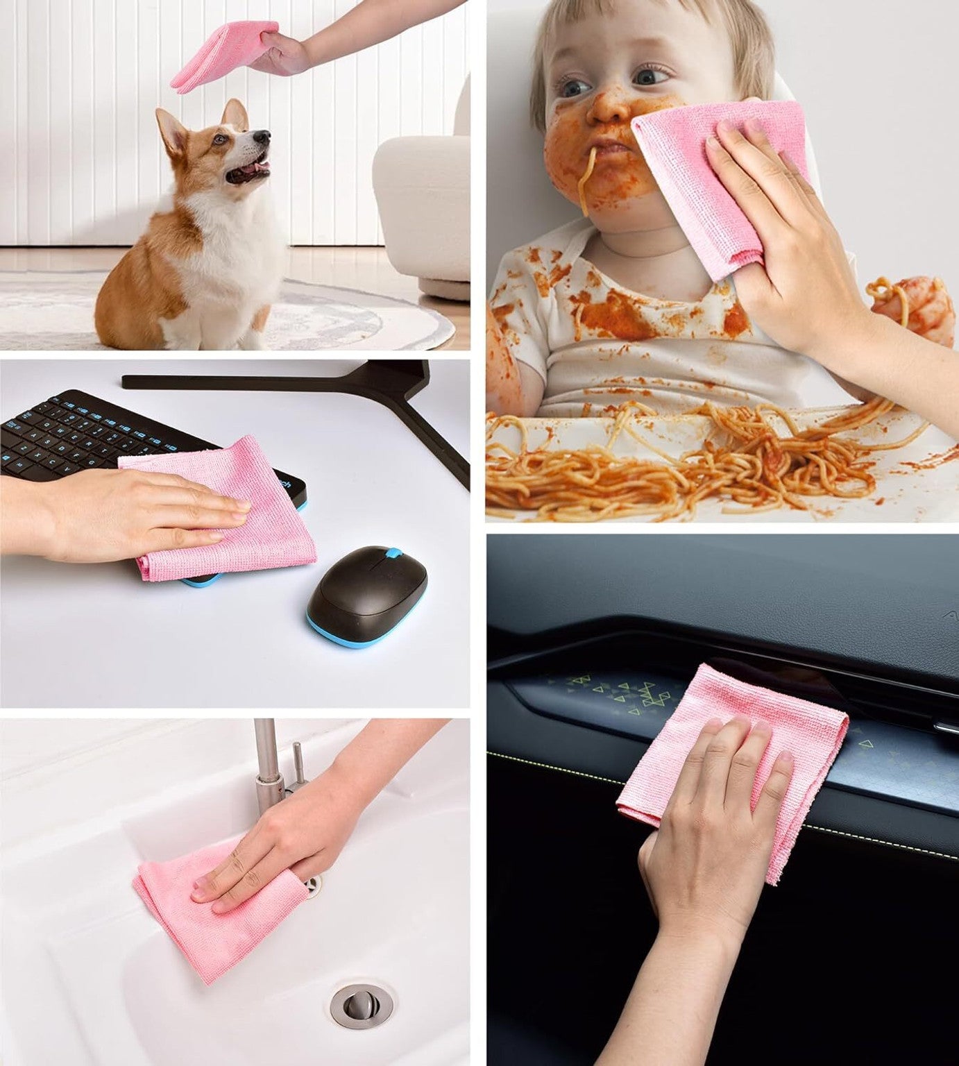 Reusable Kitchen Cleaning Cloth Roll | Absorbent Microfiber Towels